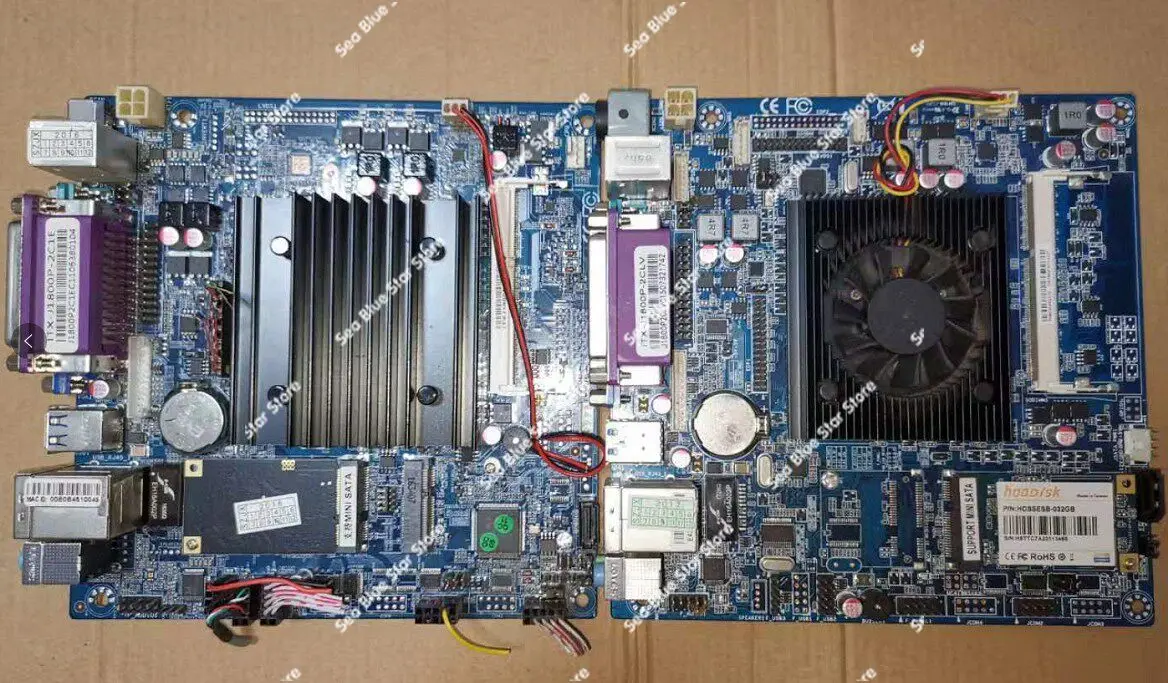 Industrial  board ITX-J1800P-2C1E  integrated machine cash register main board DDR3 memory, second-hand disassembly main board