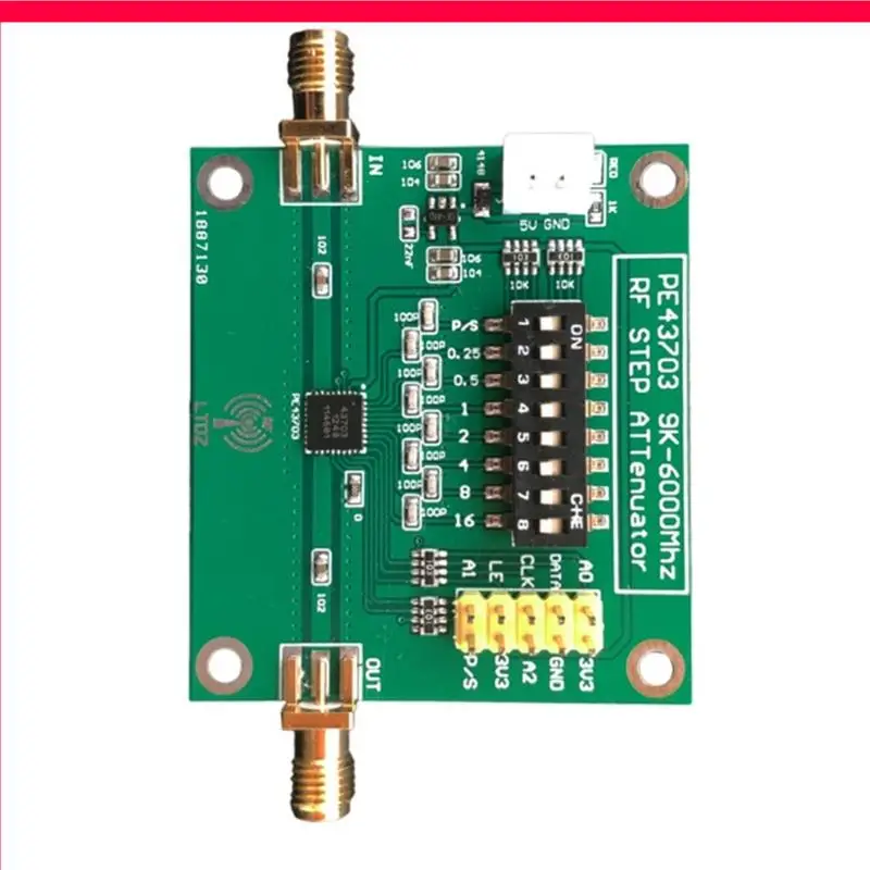 96GD PE43703 Kontrol Numerik Modul Attenuator RF untuk 5V Paralel/Serial Langsung Modul Attenuator 9KHz-6GHz