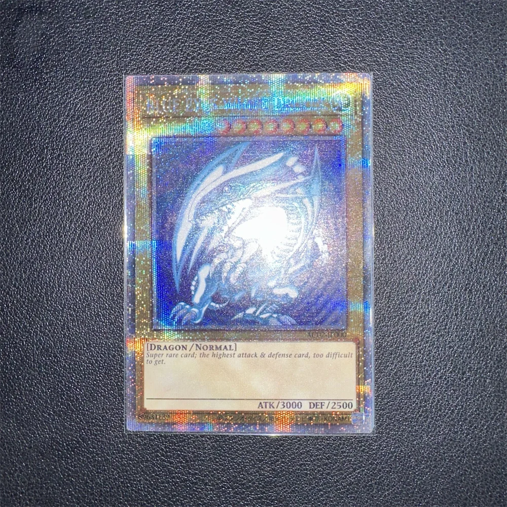 

Yu-Gi-Oh PSER AC02-JP000/Blue-Eyes White Dragon Children's anime cartoon game card toys collection gift（Not Original）