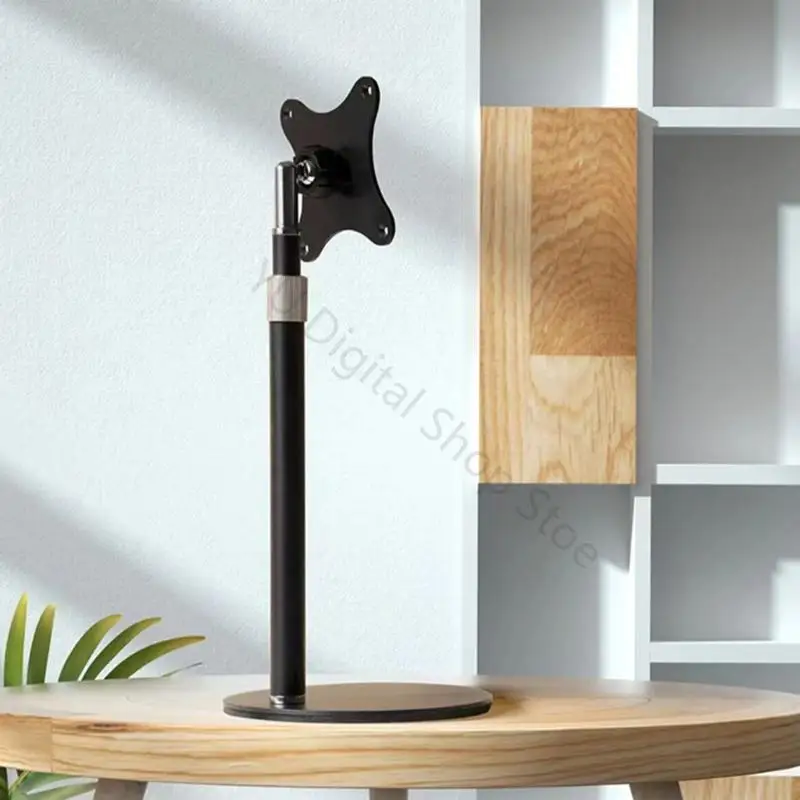96BA Desktop-Monitorständer für 7 bis 18,5 Zoll Displays, VESA 75 x 75 mm Metallständer mit runder Basis und – Detail 2