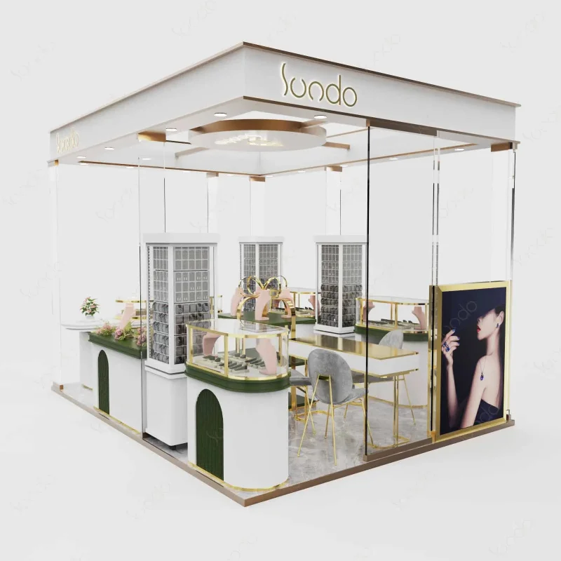 custom.Floor Stand Shop Furniture Design  Jewelry Shop Cabinet Display Counter Tempered Glass Display with Lock and Drawers