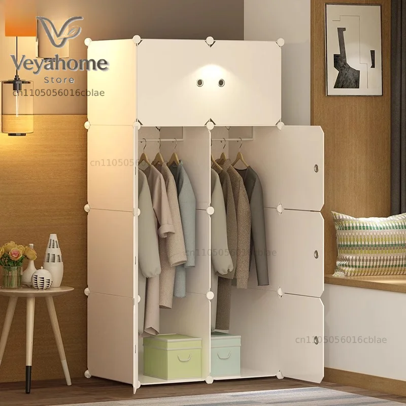Modular Cheap Wardrobe Bedroom Minimalist Saving Organizer Nordic Fabric Wardrobe Makeup Desk Armario Trendy Furniture