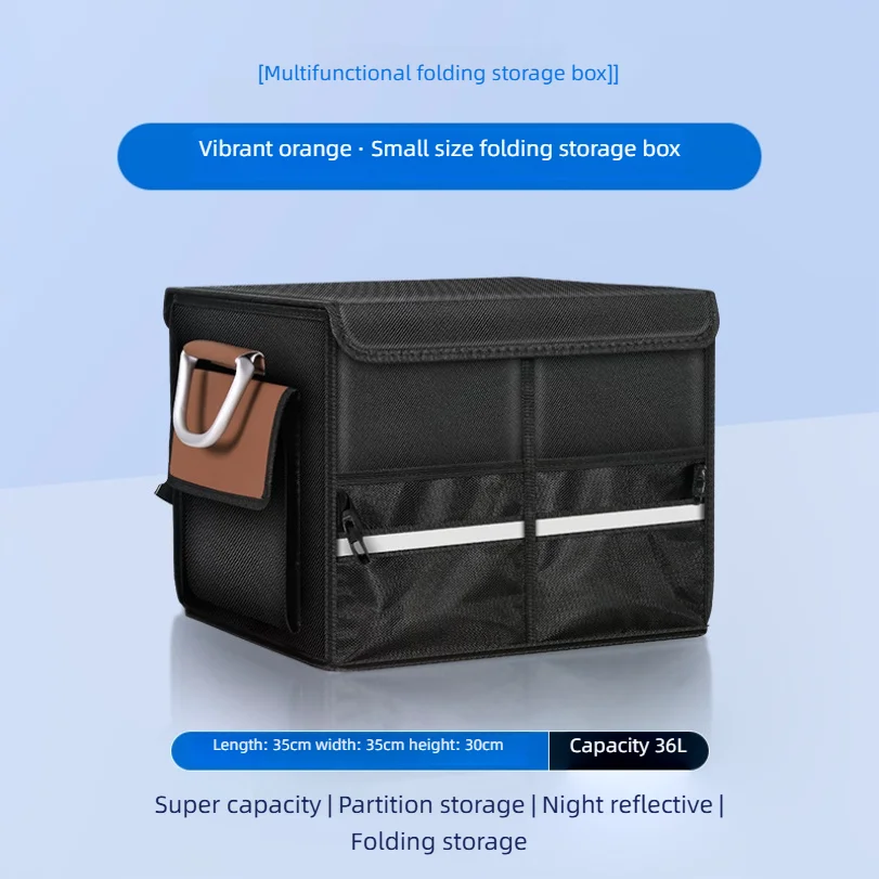 

Automobile Trunk Storage Box Vehicle-mounted Storage Box Car Tail Box Foldable Storage Box For Cars Storage Container