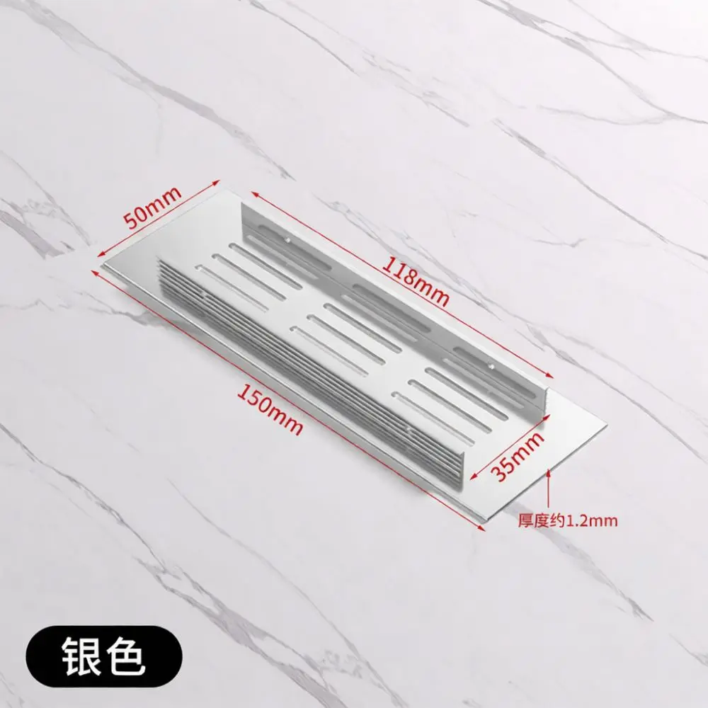 Aluminum Alloy Rectangular Air Vent Ventilation Grille For Wardrobe Cabinet Shoe Rack Furniture Cooling Mesh Hardware
