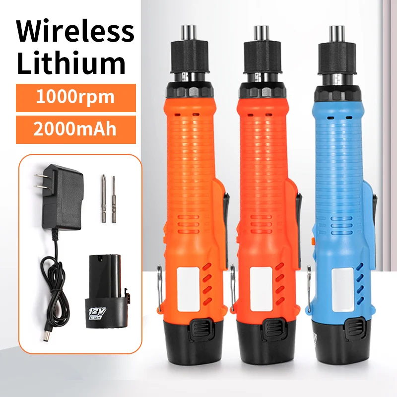 12V Cordless Screwdriver Rechargeable Lithium Battery Electric Screwdriver Power Screw Drivers Household Installation Tools