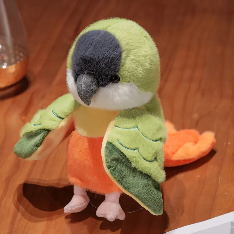 Can Parrot Hand Puppet Hair Toy Ventriloquist Doll Bird Performance Props Kindergarten Storytelling Gifts