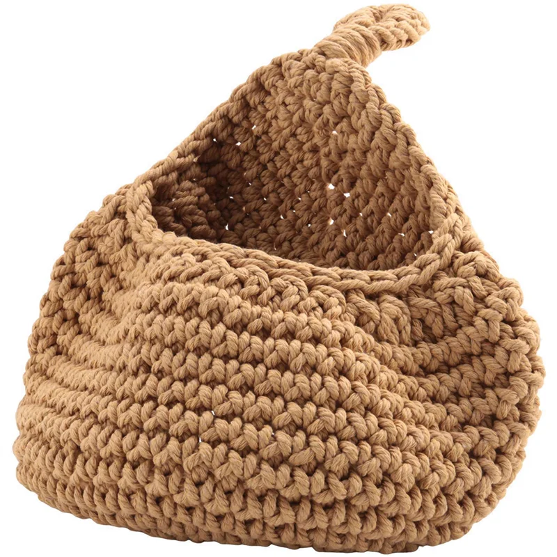 ABBN-6Pcs cesta de suspensão boho, cesta de frutas de suspensão de parede para armazenamento de produtos frescos, suporte de vegetais para batata, cebola alho