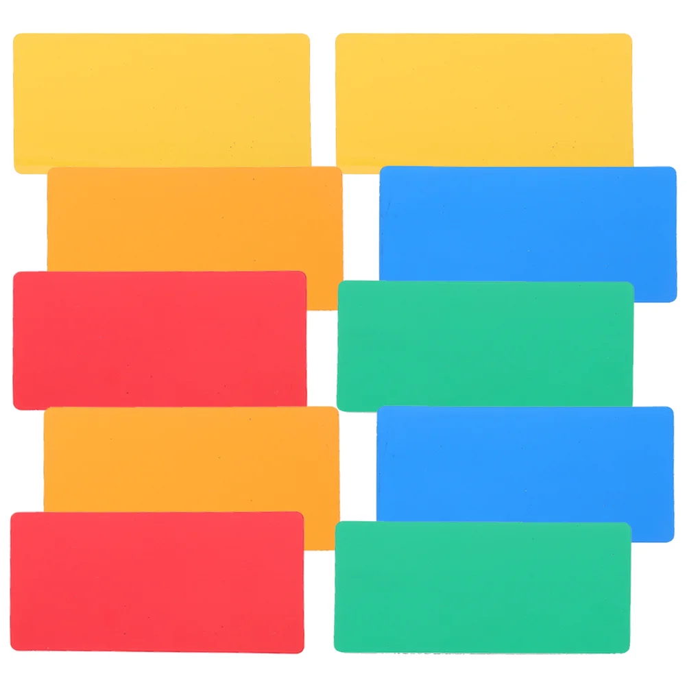 

10pcs Magnetic Wipe Labels Colorful Dry Erase Labels for Whiteboards Classroom Stickers Folder Tag Home Supply