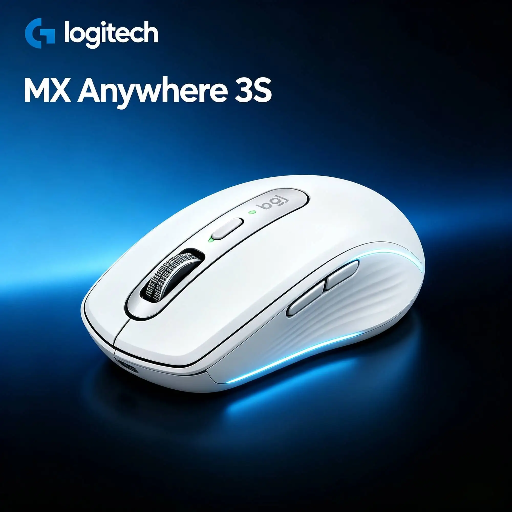 Logitech MX Anywhere 3S Wireless Rechargeable Mice, Quiet Click, Cross-Device Control For Work