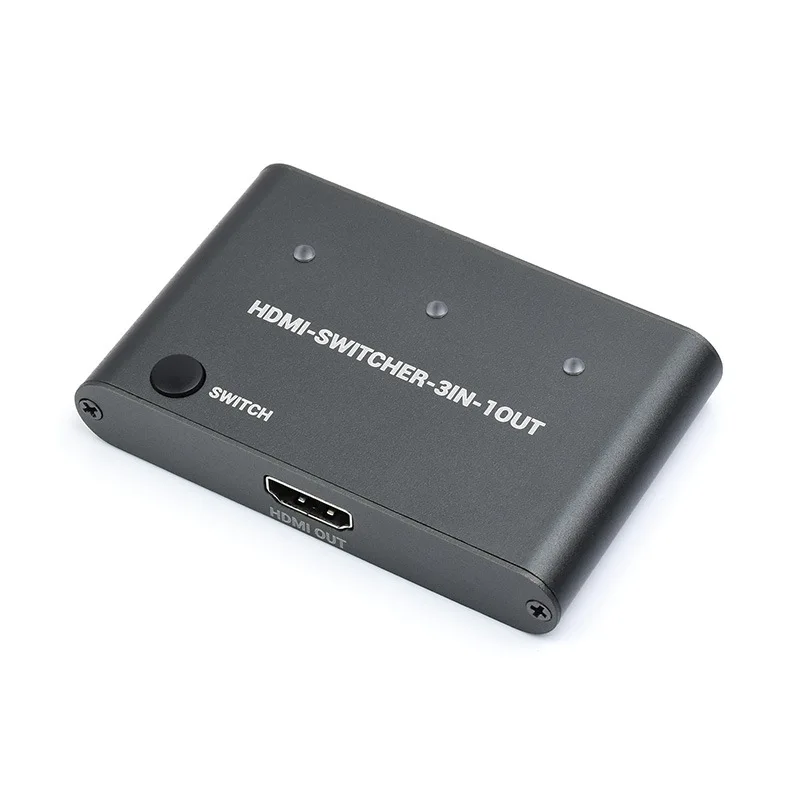 

Переключатель HDMI, тройной HDMI 4K HD преобразователь, кнопочный переключатель, тройной вход и выход