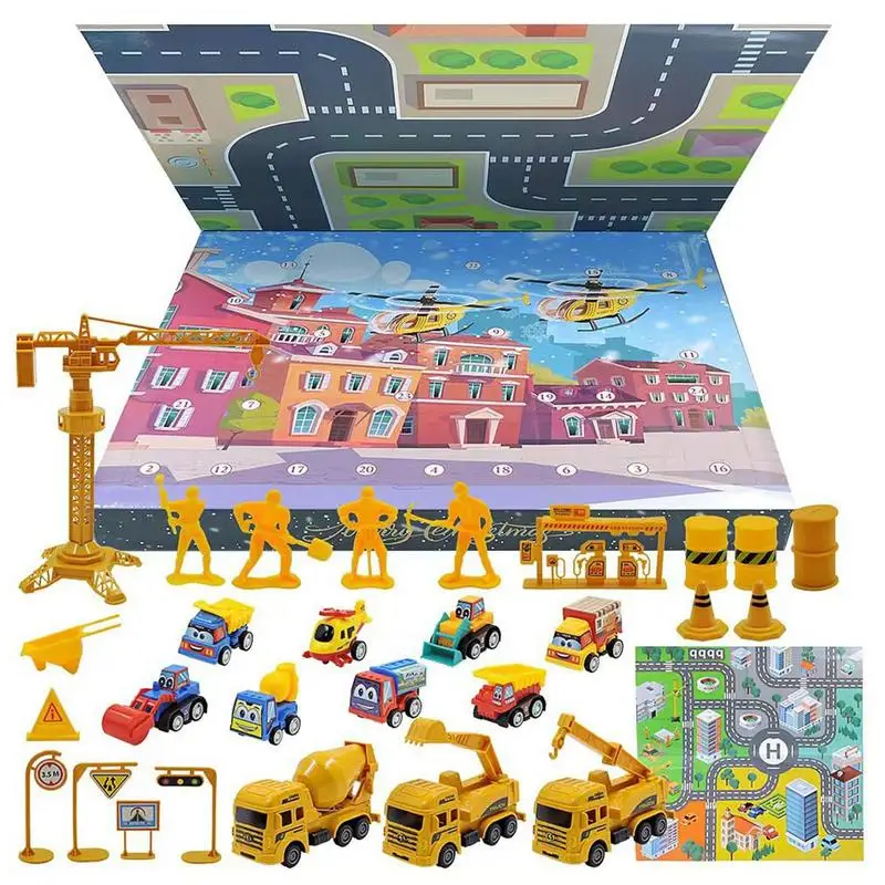 

Advent Calendar 24 Day Countdown to Christmas Children's Car Toy Christmas Countdown Calendar Children's Holiday Toy Gift