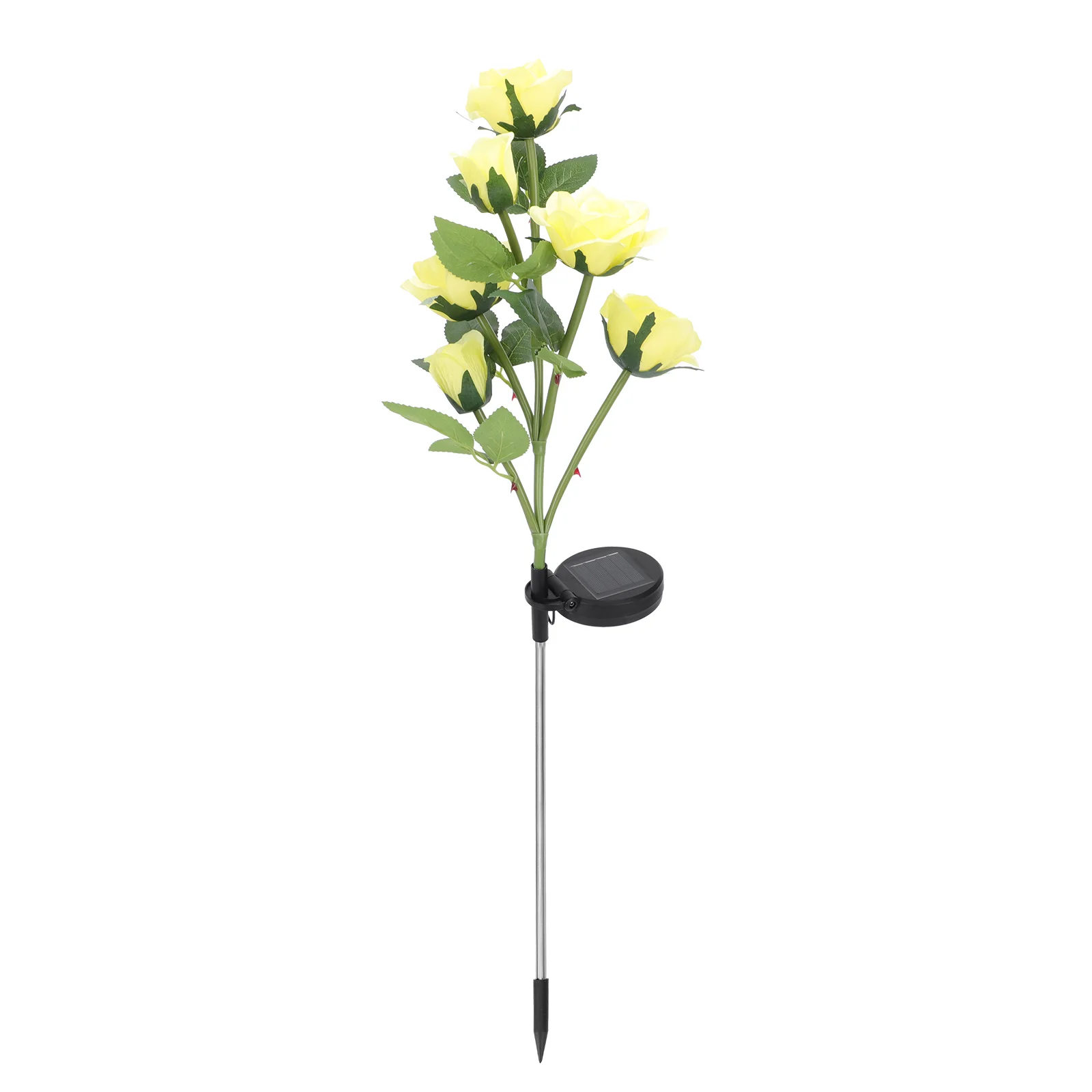 

Rose Flower Light Solar Energy Powered Plastic Lamp Waterproof Outdoor Garden Yard Decoration Landscape Lighting