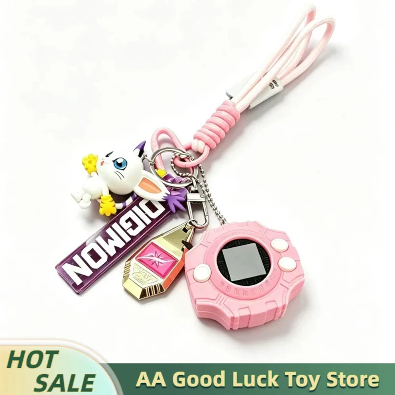 

Digimon Digivice Keychain Pendant Car Interior Decoration Anime Pendant Bag Purse Key Accessory Collection Decoration Toys Gifs
