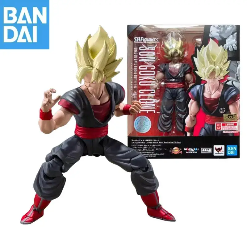 

in stock Genuine Spot BANDAI S.H.Figuarts SHF DRAGON BALLSuper Saiyan Son Goku Clone Anime Action Figures Model Toys Gifts