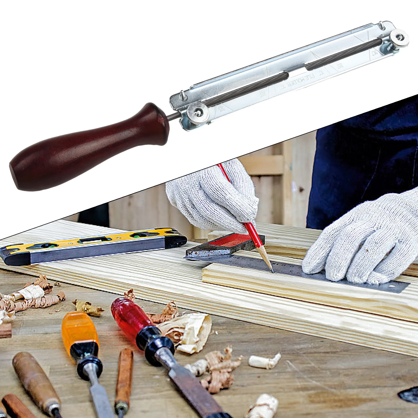 Practical Chainsaw File Filing Kit Chainsaw Filing Kit 4/4.8/5.5mm Abrasive Tool Hand Tools Rust-proof Sharpening