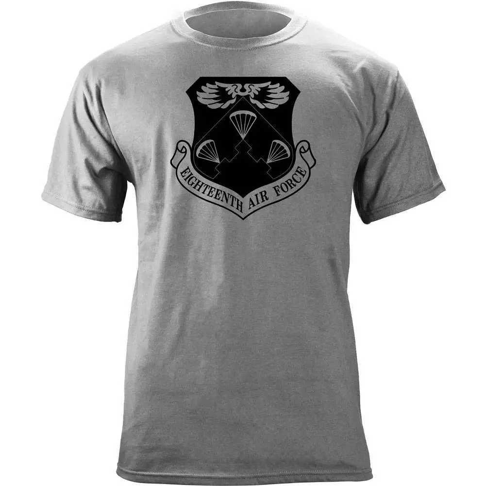 Eighteenth Air Force Subdued Insignia Veteran T-Shirt. Summer Cotton O-Neck Short Sleeve Mens T Shirt New S-3XL