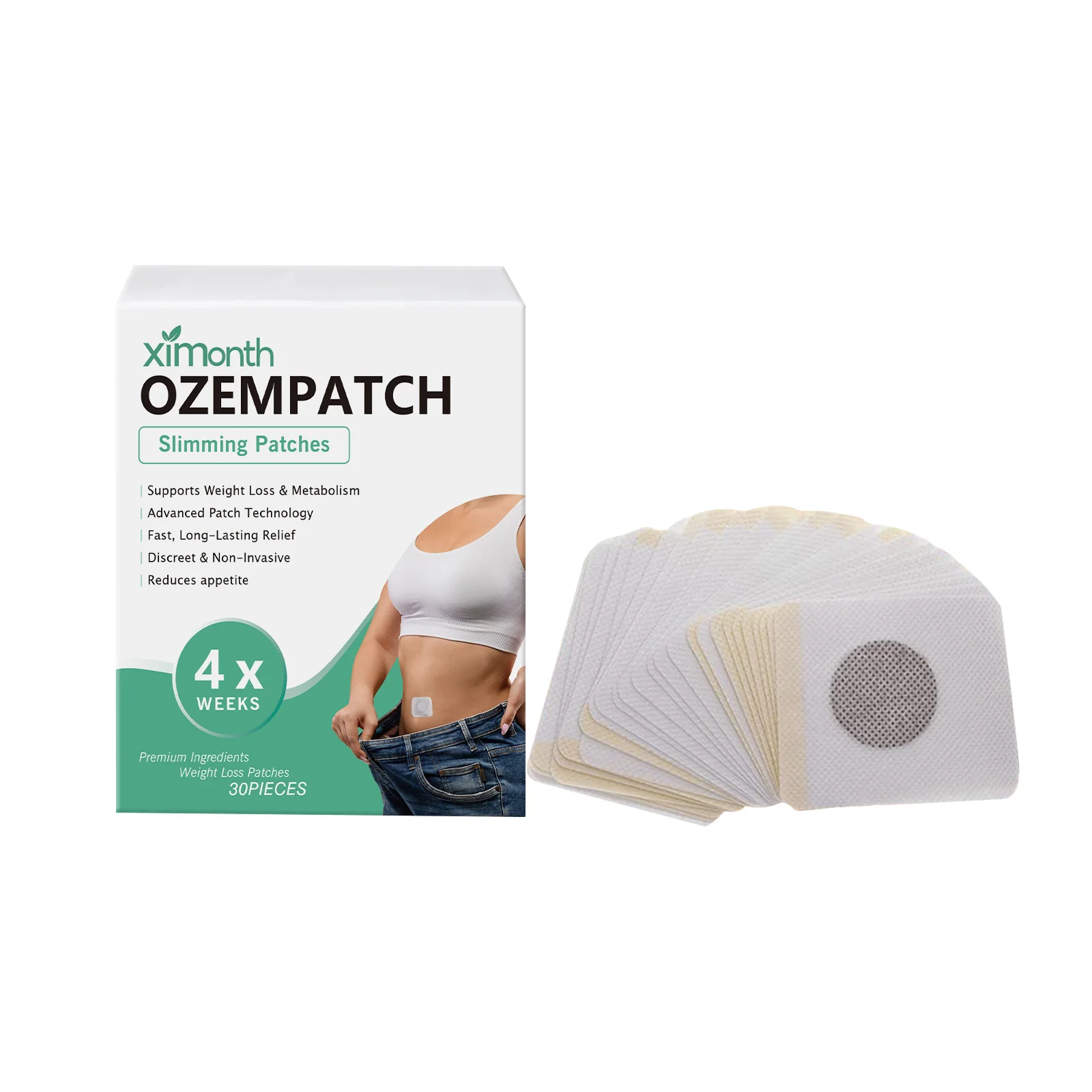 30/60/90pcs Herbal Slimming Navel Patch Burning Fat Weight Loss Promote Metabolism Eliminate Edema Body Detoxification Stickers