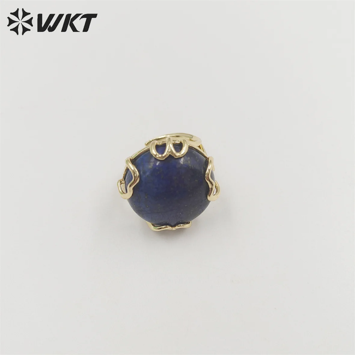 WT-R440  WKT 2022 New Style Crystal Quartz& Lapis&Amethyst&Tiger Eye&Black Women Wedding Gift Ring Gold-Plate Hot Adjustable