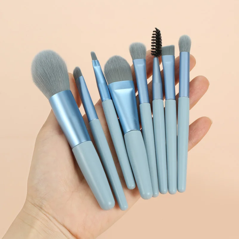 8Pcs Cosmetics Foundation Blush Powder Eyeshadow Blending Makeup Brush Soft Fluffy Makeup Brushes Beauty Tools Make Up Brushes