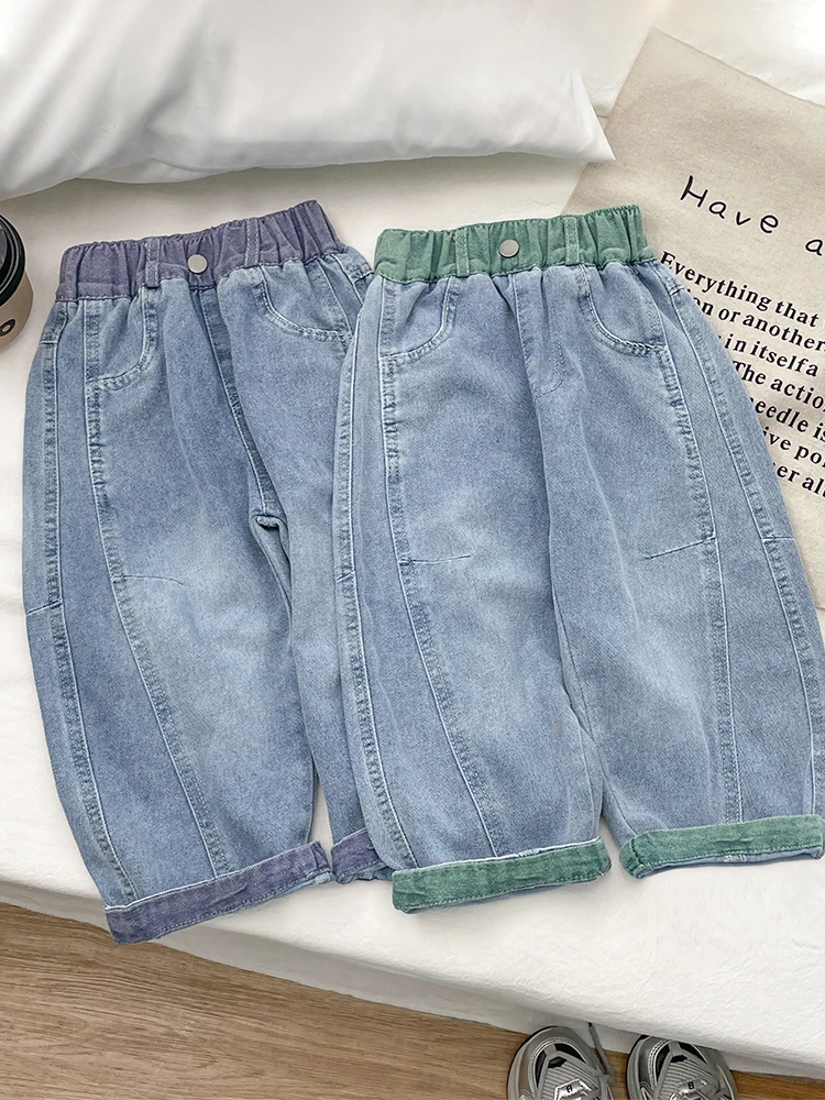 2026 summer lightweight street-style Machete jeans, unisex design, relaxed everyday loose fit.