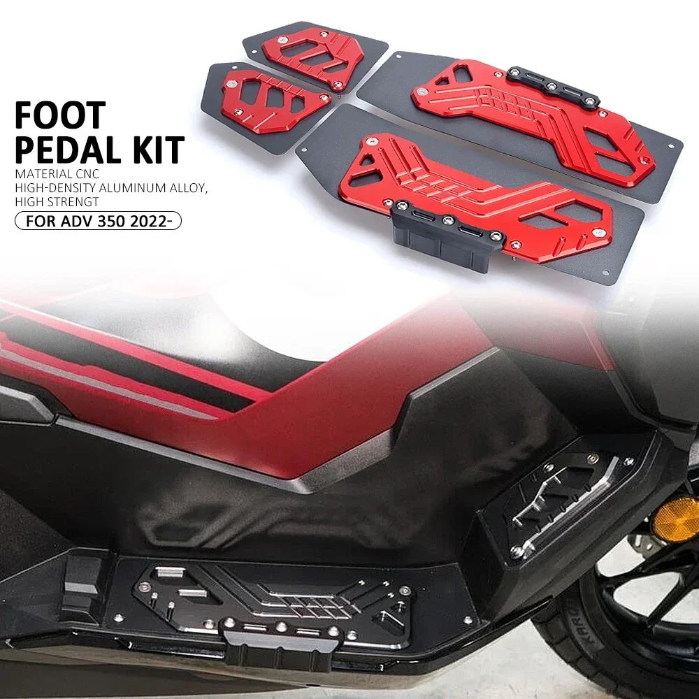 

Motorcycle Accessories CNC Aluminum Foot Mats Footrest Footpads Pedal Plate For Honda ADV350 ADV 350 ADV-350 adv350 2022 2023