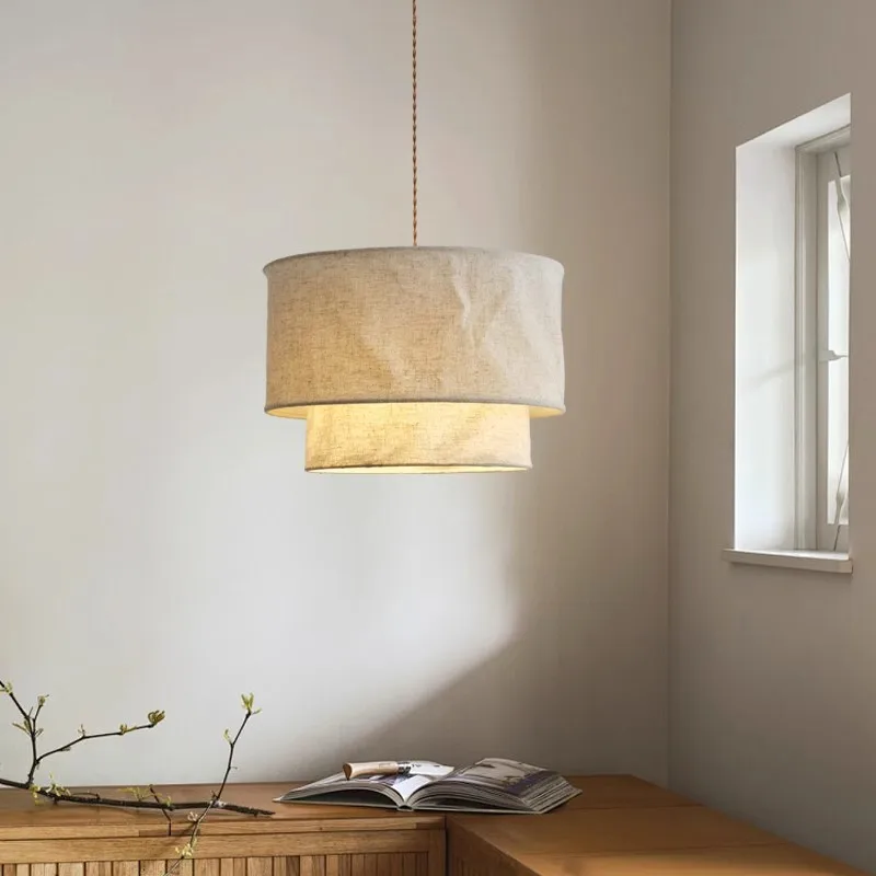 

Wabi-sabi style, Japanese fabric chandelier, Zen vintage homestay, restaurant, tea room, study, bedroom, bar, front desk