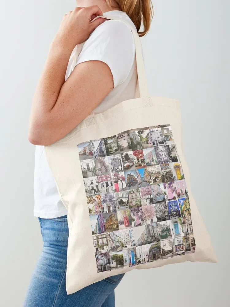 

Notting Hill, London Tote Bag woman shopping bag reusable shopping bags eco bag folding Lady bags
