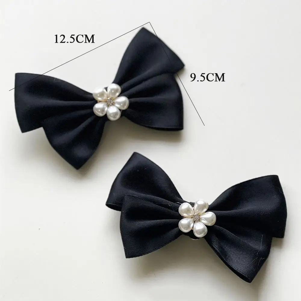 1 زوج أنيقة Bowknot الأحذية Buckles اللؤلؤ مقاطع حذاء المرأة للإزالة حذاء الزفاف الديكور Charms Crafts بها بنفسك الحرف #6