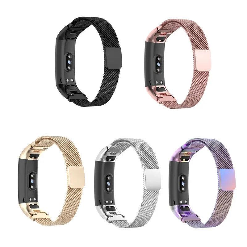 

Metal Magnetic Wristband Strap For Huawei Band 3 Pro/Band 4 Pro Smartwatch Stainless Steel Watch Band Bracelet