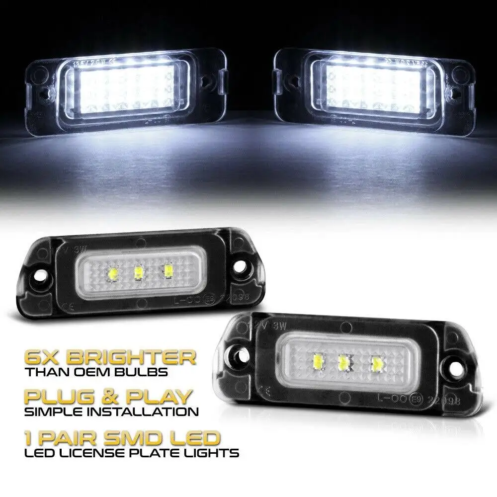 Suitable For Mercedes-Benz W164 X164 W251 License Plate Light R-class Gl-class Ml Class Decoding License Plate Light