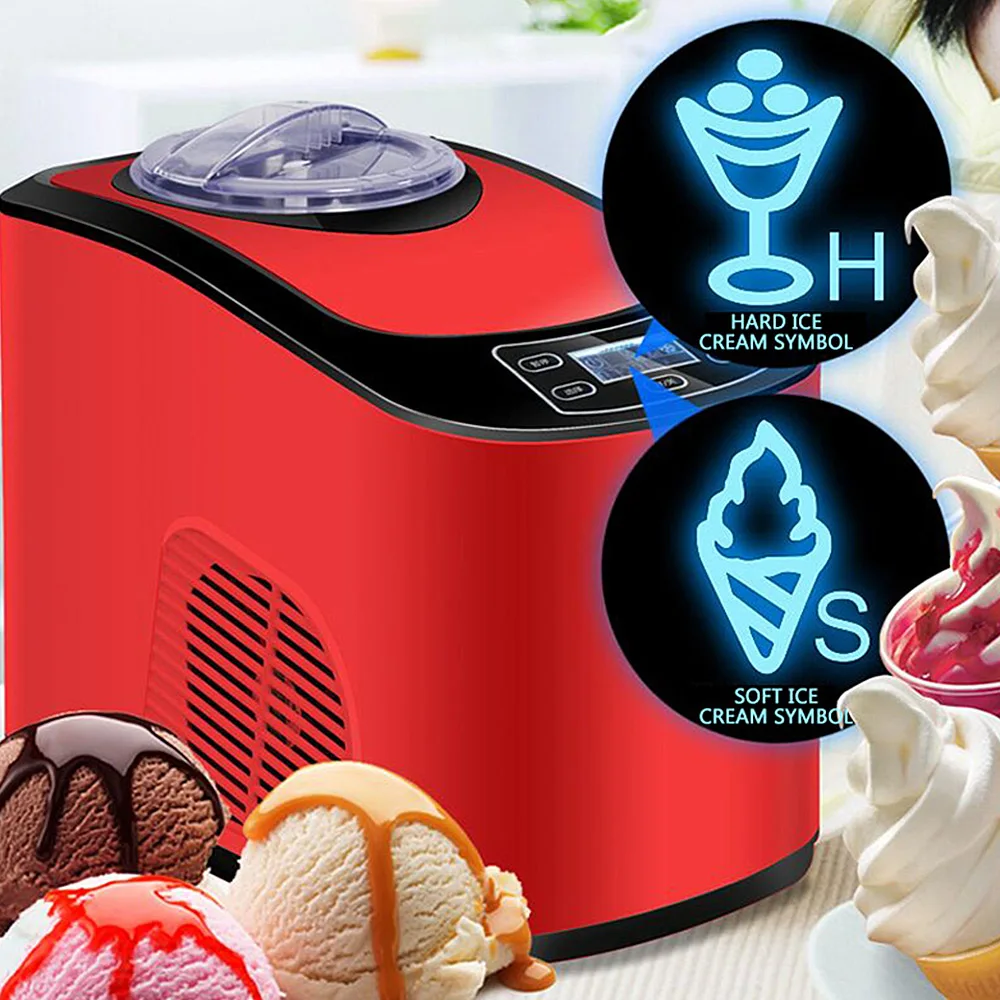 Macchina per il gelato da 1,5 litri Macchina per il gelato fatta in casa automatica veloce Intelligente � � �  �  � �  � �ާ � � �  � �