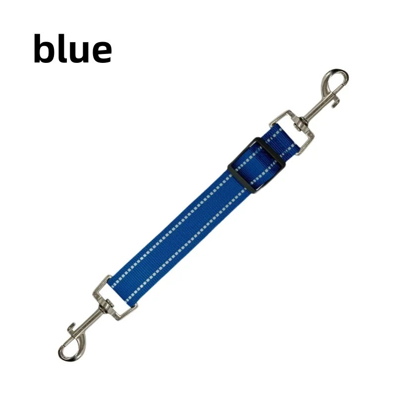 360 °   Draaibare reflecterende veiligheidsclip voor honden, verstelbare lengte, verticale druk, heavy-duty polyamide riemconnector, anti-twist