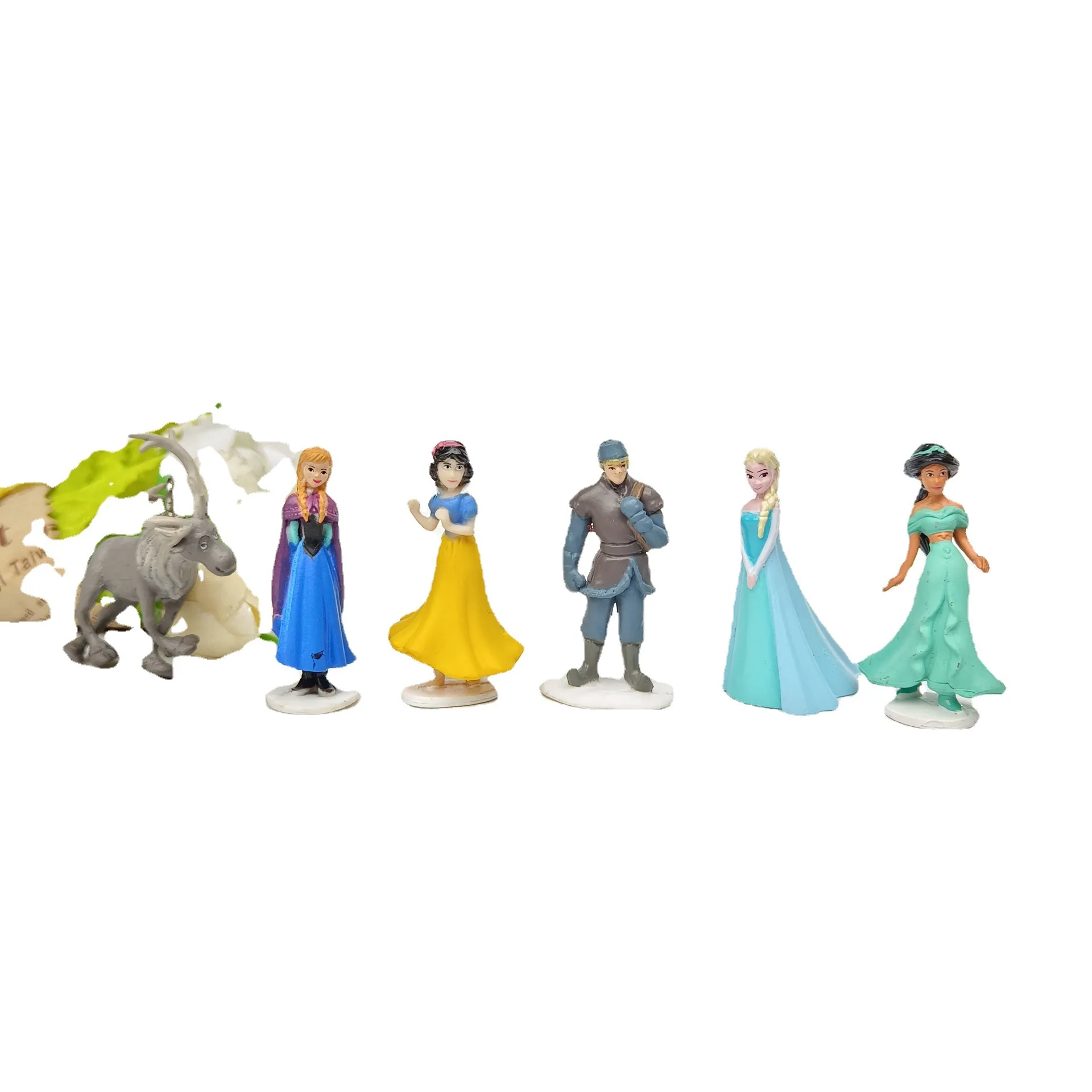 5 قطعة آنا و إلسا الأمير و الأميرة عمل الشكل أنيمي صغيرة الديكور جمع تمثال لعبة نموذج الاطفال الهدايا