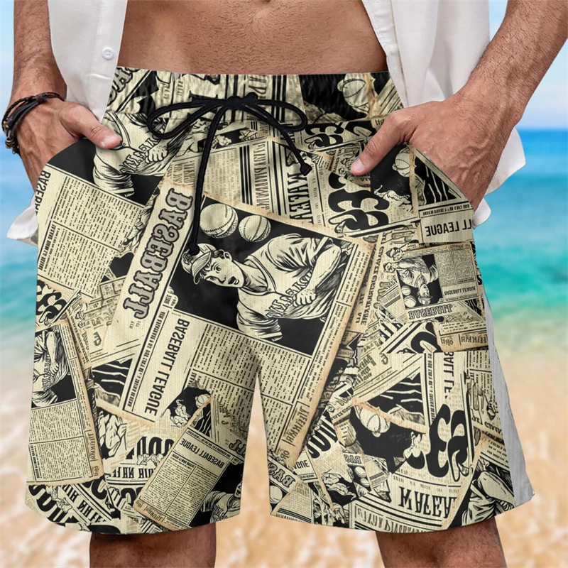 Baseball Team Short Pants For Men Clothes Fashion Base Ball Club Sport Beach Shorts Casual Male Trunks Hawaiian Boy Boardshorts