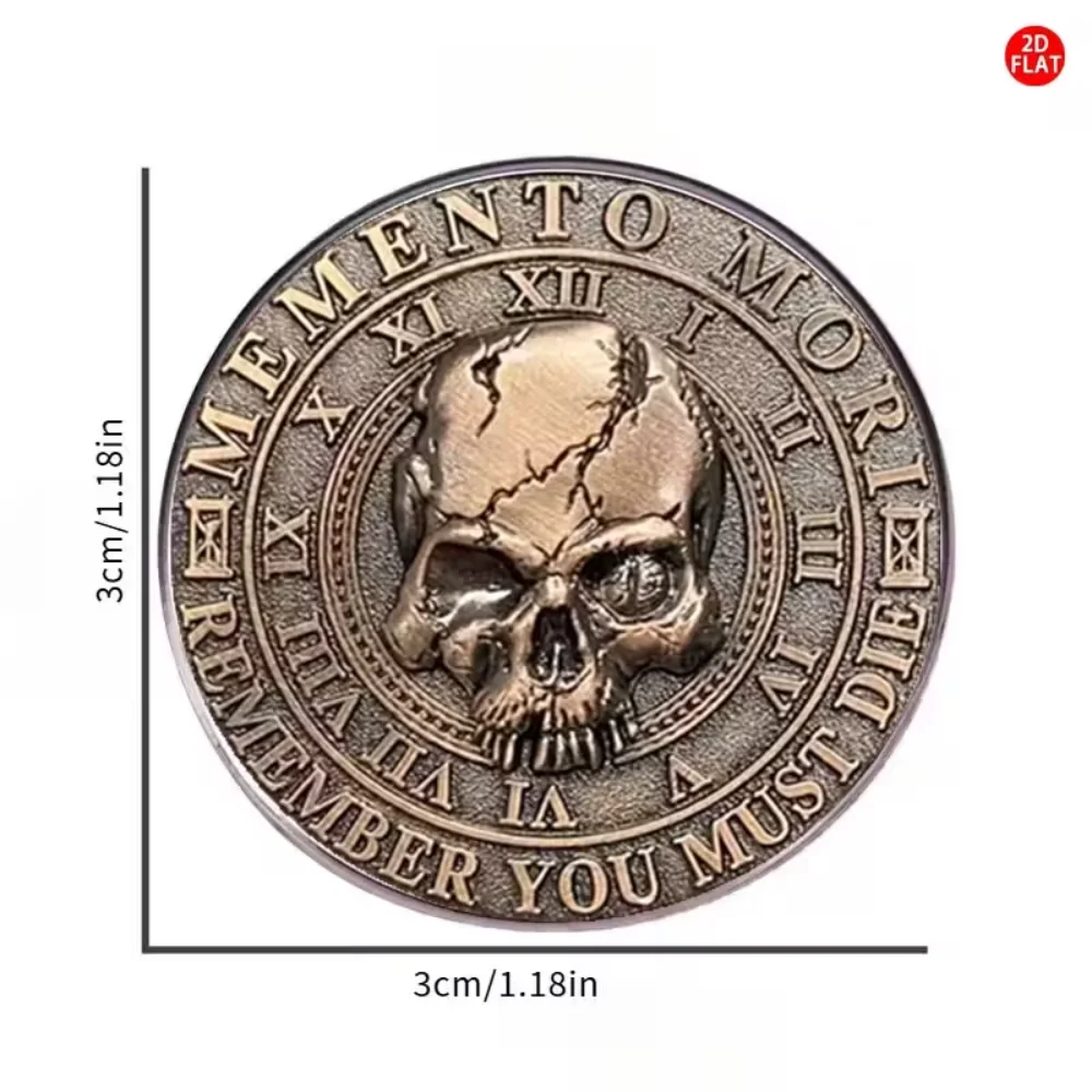 Dark Wind Philosophy Remembers The Death Memento Pin Stainless Steel Flat Dropper Pin Clothes Backpack Pins Decorative Accessory