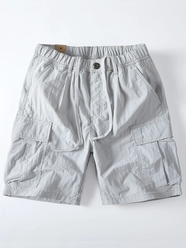 

American Retro Qui Dry Multi ket Workwear orts Men Thin Simple Loose Five orts Nylon Fabric Summer Youth Leisure Sle