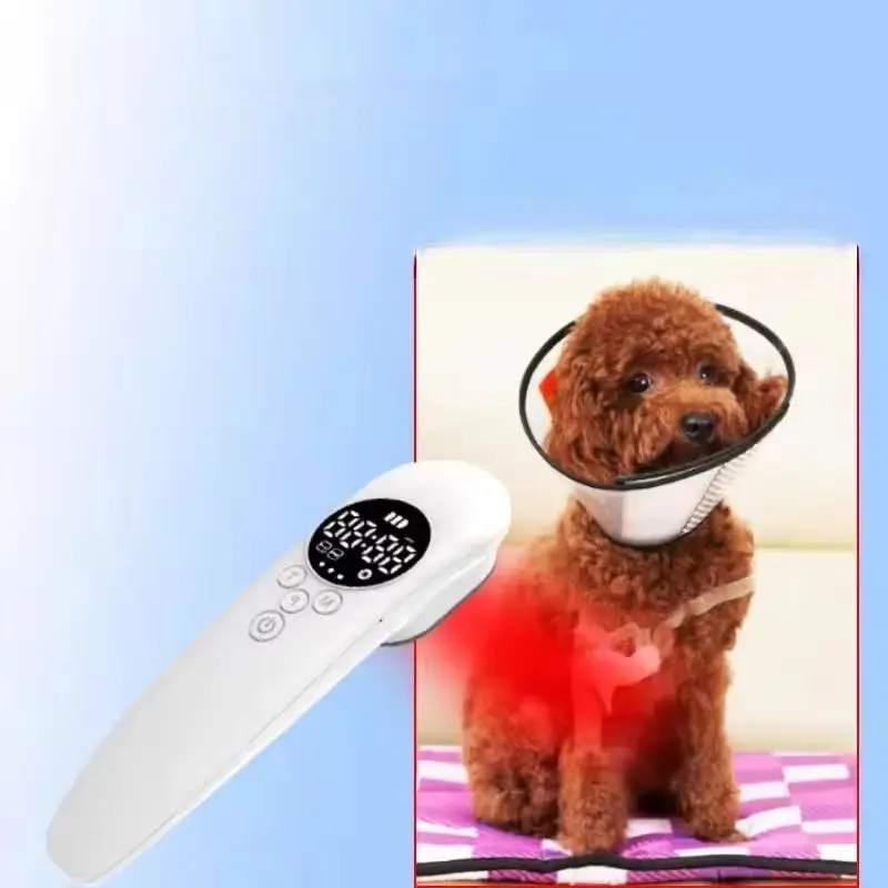 

HLKGO Portable 650nm 808nm Cold Laser Therapy Device Home Use for Pain Relief Physical Therapy Rehabilitation Dogs Cats