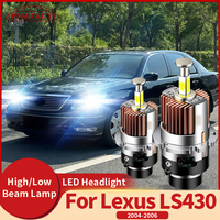 2PCS Hi/Lo beam High Quality 32000LM 35W HID Xenon Bulb 6000K Auto Light Car Headlight For Lexus LS430 2004 2005-2006 Plug&Play