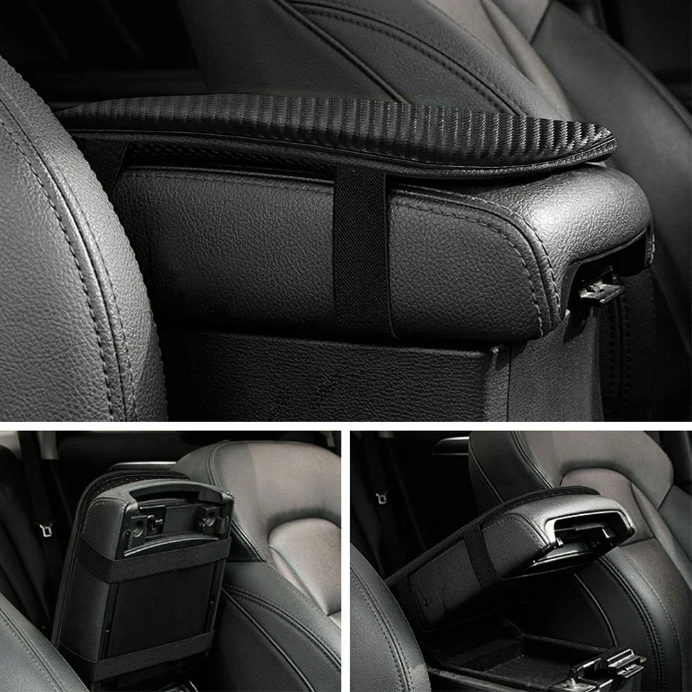 Car Leather Armrest Mat Pad Accessories For Skoda Rapid NH1 Spaceback NH2 Sedan NH3 Hatchback Sport Concept TSI TDI Monte Carlo