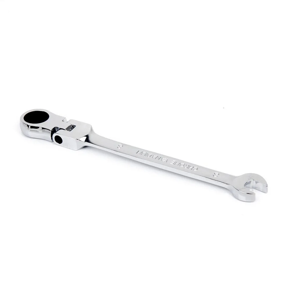 

8mm Plum Blossom Movable Head Wrench Ratchet Spanner Flexible Hand Tool Vanadium Steel 45-48 Hardness Home Factory Use