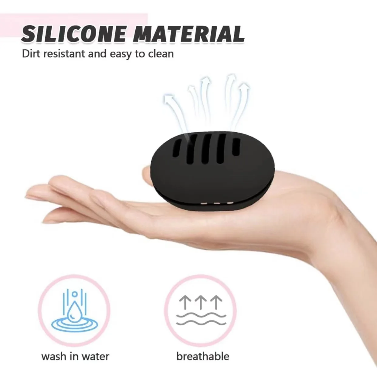 Makeup Sponge Holder Eco-Friendly Silicone Multi-hole Beauty Storage Case Travel Protable Cosmetic Puff Holder Box