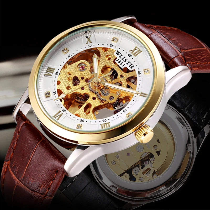 WLISTH Business Personality Trend Mechanical Men's Steel Band Watch