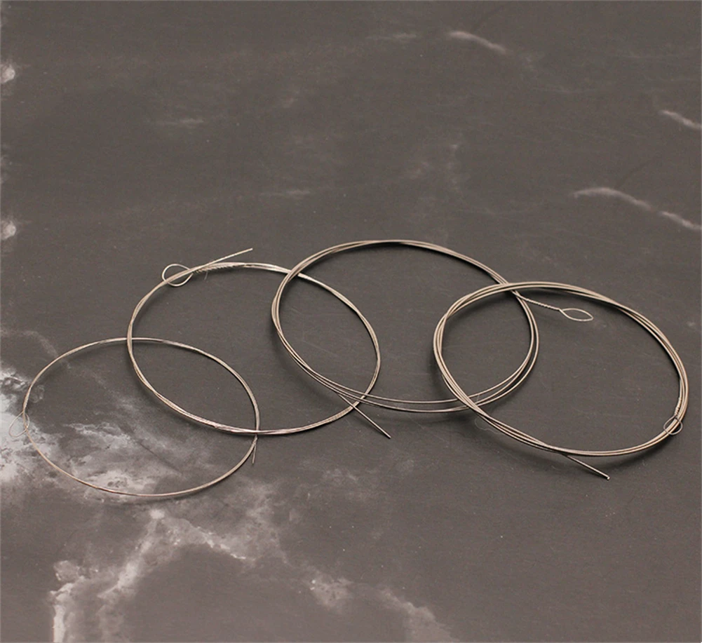 Replacement Banjo String 4 Set Coated Copper Alloy Wound Copper Soft Sound Sweet Sound High Quality Powerful Replacement