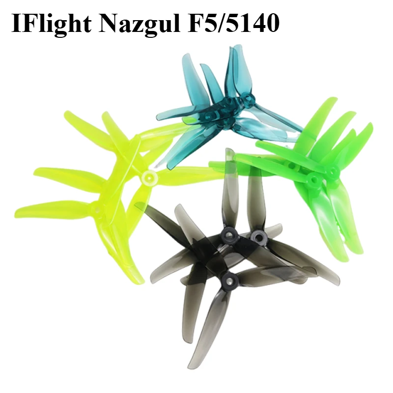 2Pair IFlight Nazgul F5/5140 5Inch 3 Blade / Tri-blade Propeller and 5mm Mounting Hole for FPV Racing 5inch Drones Part 2807 111