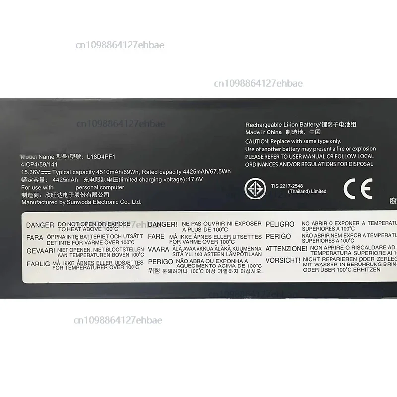 L18d4pf1 l18m4pf1 15.36v 4425mAh 69wh بطارية الكمبيوتر المحمول لليوجا C940-15IRH IdeaPad S740-15IRH seriesfast