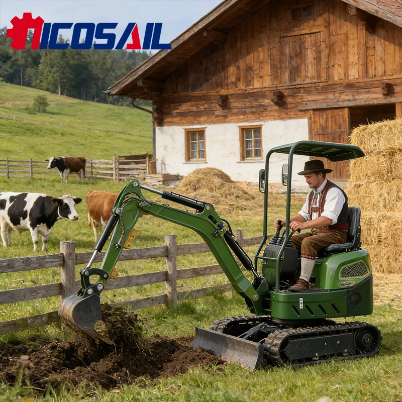 

Crawler type small excavator 1.2-ton miniature Kubota engine excavator hydraulic 1.8-ton 2-ton small excavator