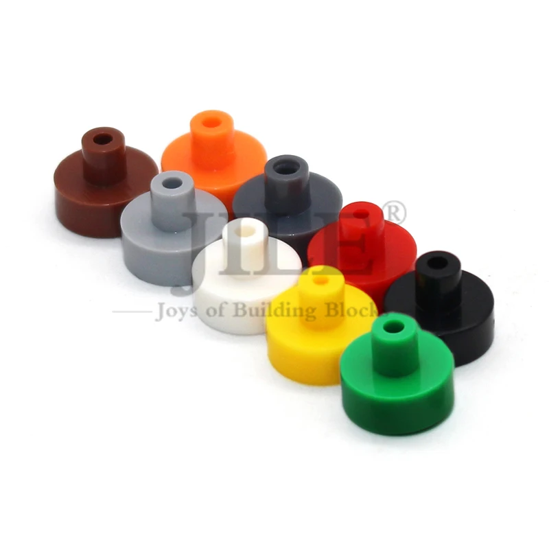 50 Stück MOC Bausteine 20482 Runde Fliesen 1x1 mit Stange und Kleinem Loch Kompatible Bauklötze Pädagogisches Kreatives DIY-Spielzeug – Detail 6
