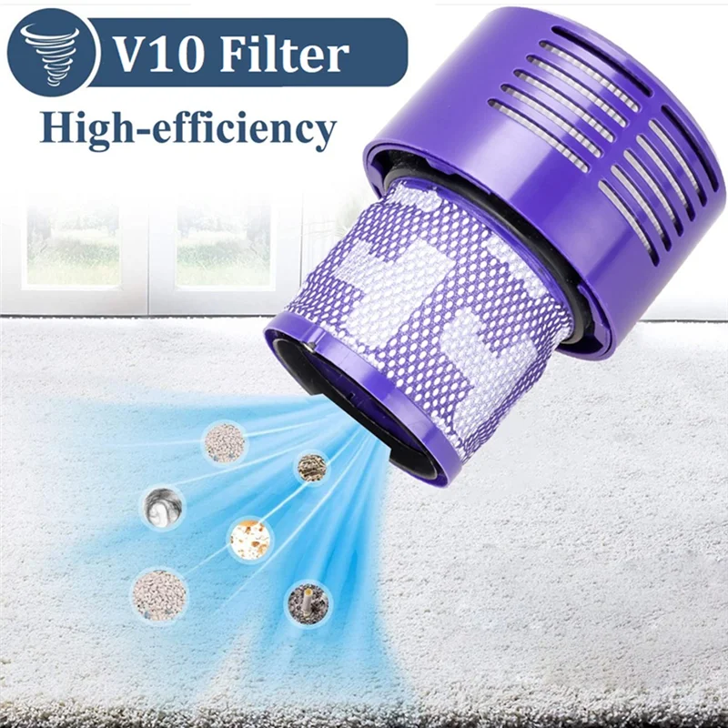 ダイソンv10用HEPAフィルターローラーブラシ,柔らかいぬいぐるみストリップ,スペアパーツ,クリーナーキット