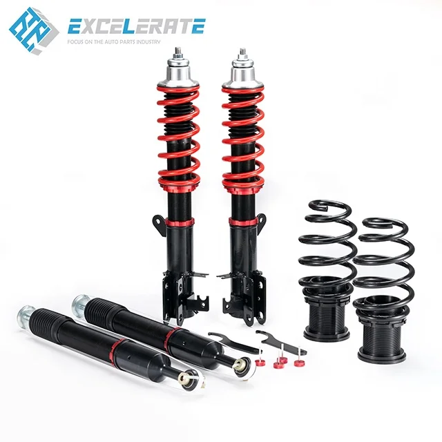 Kit d'amortisseur à ressort hélicoïdal mono-tube, système de suspension réglable pour Honda Jazz GE 2008