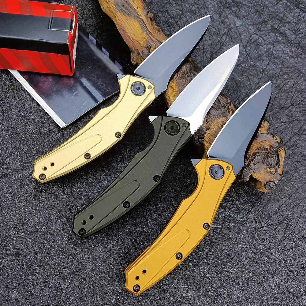 Mini Folding Knife 7/7/7/7 Outdoor Survival Tool Aluminum Handle Self Defense Hunting Pocket Knife Lightweight Pocketknives